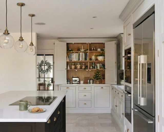 Smart habits for a calmer Christmas kitchen.

In the days leading up to Christmas, a little thoughtful organisation can transform even the busiest kitchen into a space that feels composed and ready for anything. These simple, design-inspired habits help keep worktops clear, ingredients easy to find, and the festive flow uninterrupted:

- Create a ‘drop zone’ for tech and chargers - we often build charging drawers into the cabinetry for this very reason. Everything has a place, and nothing interrupts the flow of your space.
- Set up a temporary Christmas pantry shelf - before the big shop arrives, clear one shelf and dedicate it to festive ingredients. Everything stays visible, reachable, and out of the way of everyday cooking.
- Keep the island or main prep area sacred - assign one clear surface as the central prep zone. Protecting one calm, clutter-free area makes the whole kitchen feel ordered.
- A 10-minute nightly reset - before bed, load the dishwasher, wipe the worktops and return ingredients to their shelf. It’s the smallest ritual with the biggest payoff.

#12daysofchristmas #tomhowley #kitchenhacks #christmaskitchen